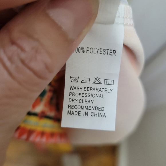 LikeMyChoice Vibrant Paisley Wide-Leg Pants With Elastic Tie Waistband 2XL NWOT - Picture 7 of 7